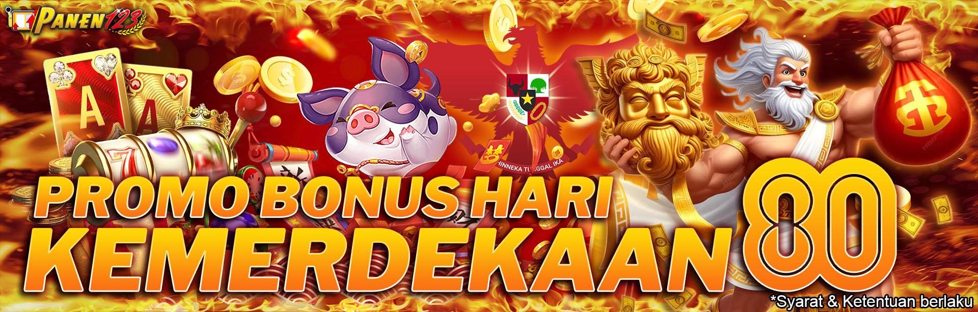 🤩🤩Bonus Hari Kemerdekaan PANEN123🤩🤩